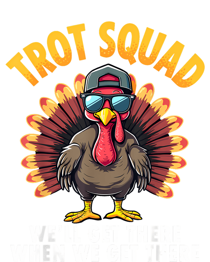 Turkey Trot Squad 2024 Funny Thanksgiving Turkey Running Cooling Performance Crew T-Shirt