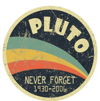 Never Forget Planet Pluto Retro Vintage Pom Pom 12in Knit Beanie