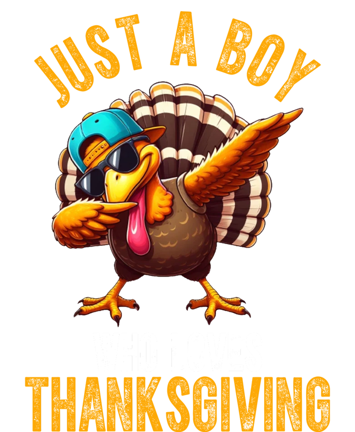 Just A Boy Who Loves Thanksgiving Turkey Dab Full Zip Hoodie