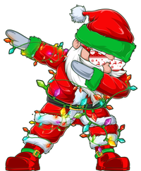 Funny Christmas Dabbing Santa Claus Button