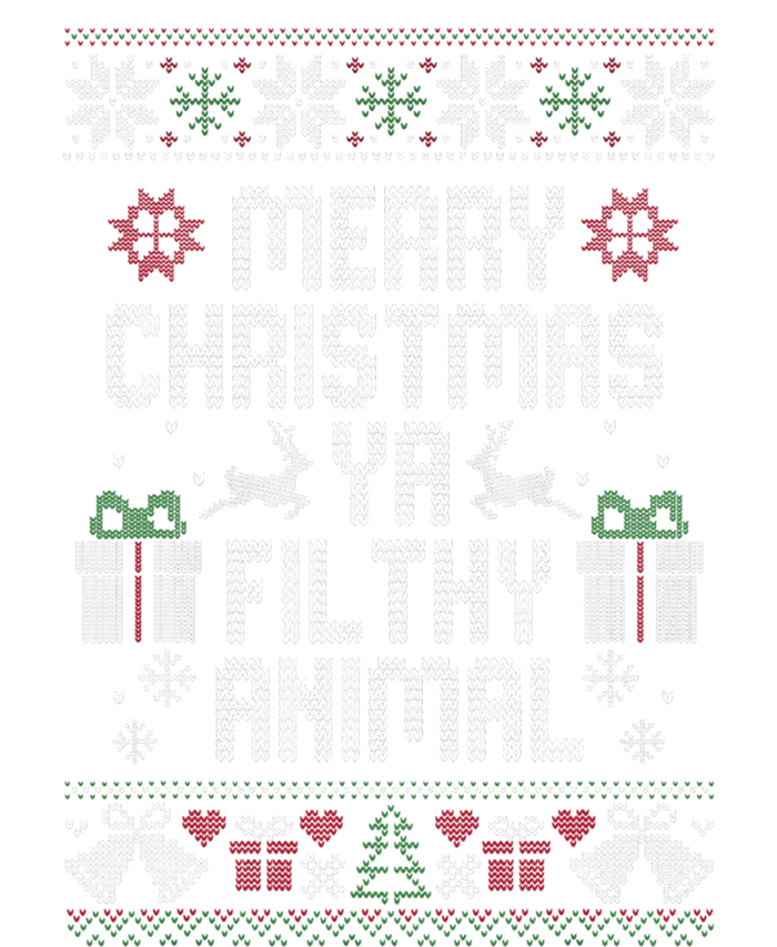 Merry Christmas Ya Filthy Animal Ugly Women's Flannel Pajama Set