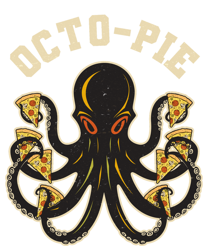 Retro Vintage Octo Pie Octopus Pizza Slices Sustainable Beanie