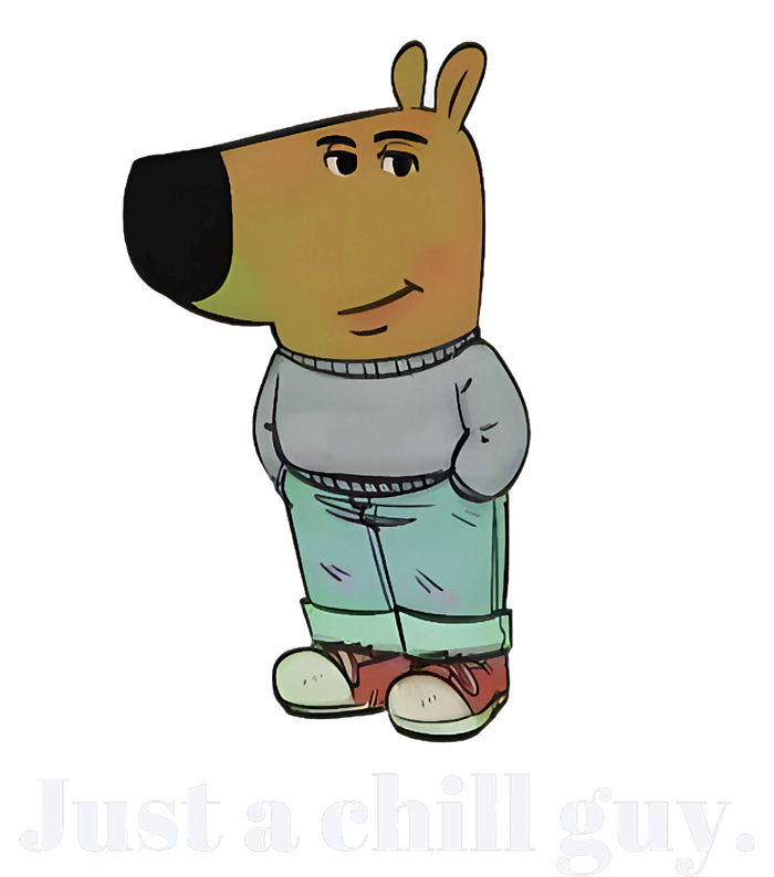 Chill Guy Dog Funny Chill Guy Meme Toddler T-Shirt