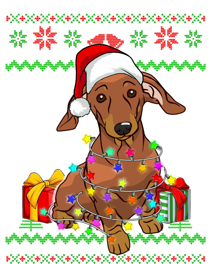 Ugly Christmas Lights Dachshund Dog Lover Gift Magnet