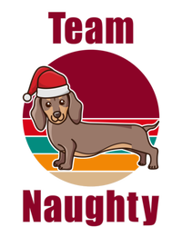 Xmas Doxie Team Naughty List Funny Santa Dachshund Christmas Gift T-Shirt