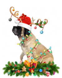 Xmas Holiday Reindeer Santa English Mastiff Dog Christmas Meaningful Gift Canvas