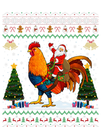 Rooster Ugly Xmas Gift Santa Riding Rooster Christmas T-Shirt