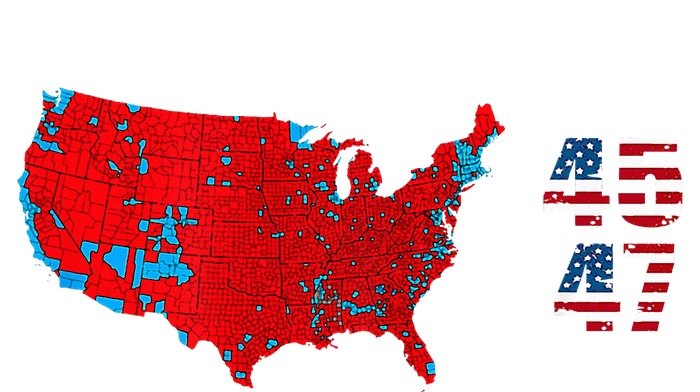 Cool Accurate Map Of 2024 Election Funny 2024 Election 45 47 Daily Commute Backpack