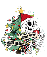 Sorta Merry Sorta Scary Skeleton Hot Cocoa Christmas Pajamas Women's Pullover Hoodie