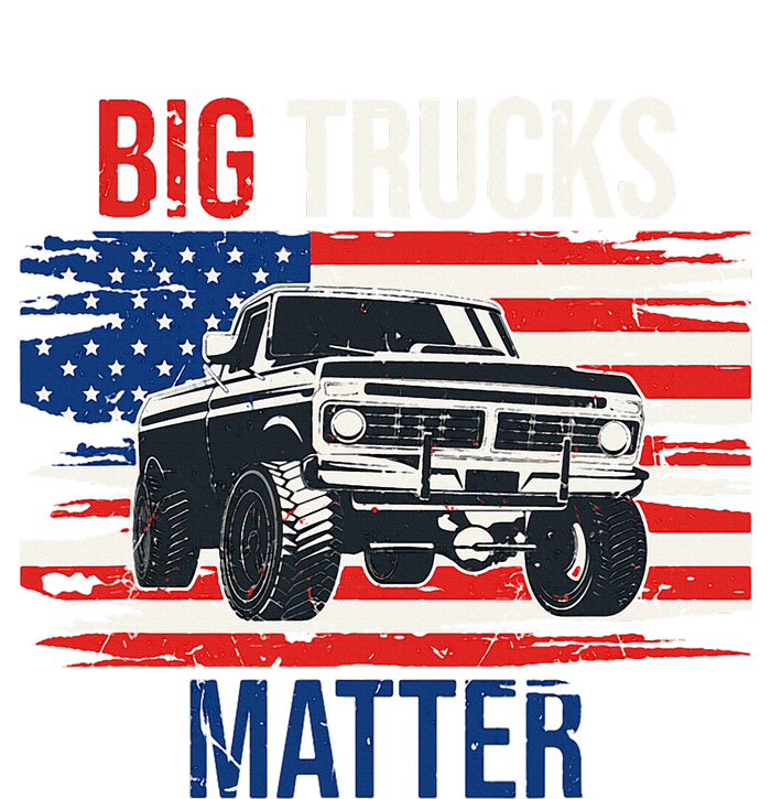 Funny Big Trucks Matter Love Lifted Truck American Flag Performance Sprint T-Shirt