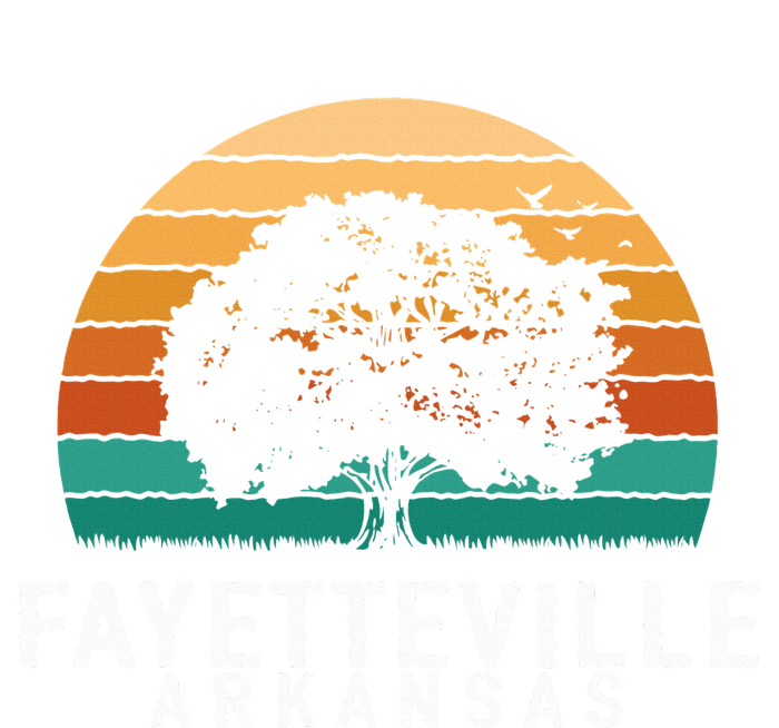 Fayetteville Vintage Sunset Arkansas Souvenir Tie-Dye Long Sleeve Shirt