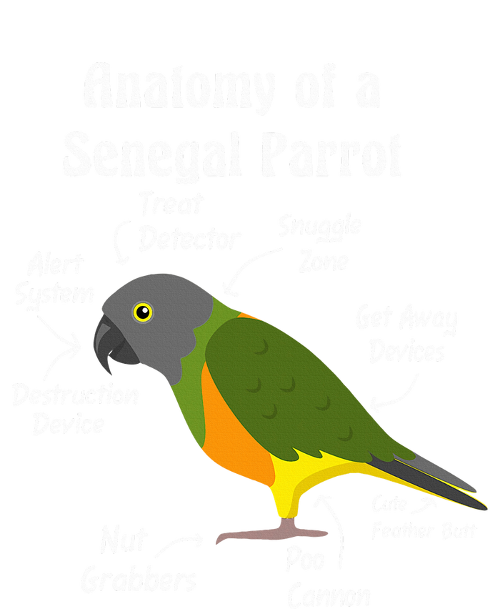 Anatomy Of A Senegal Parrot Premium Hoodie