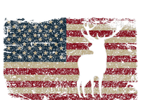 Deer Hunting American Flag I Proud Hunter Gift Idea T-Shirt