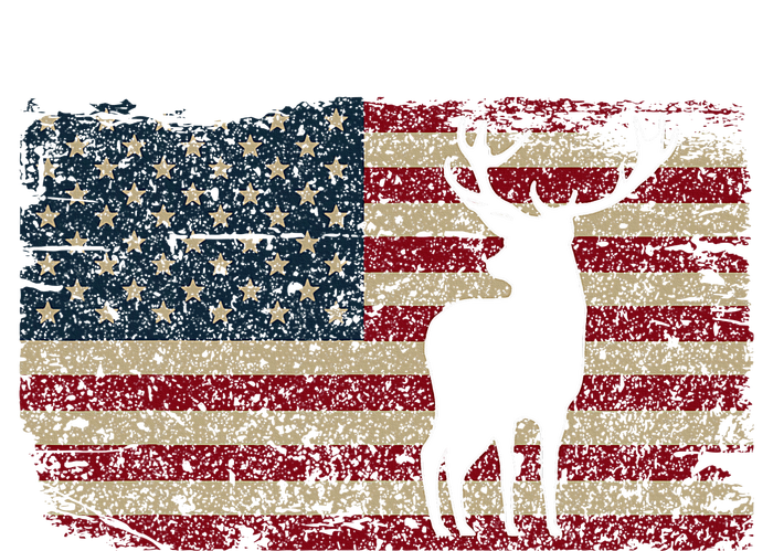 Deer Hunting American Flag I Proud Hunter Gift Idea T-Shirt