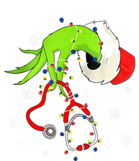 Women Nurse Christmas Stethoscope Nurses Xmas Pajamas Santa Gift T-Shirt