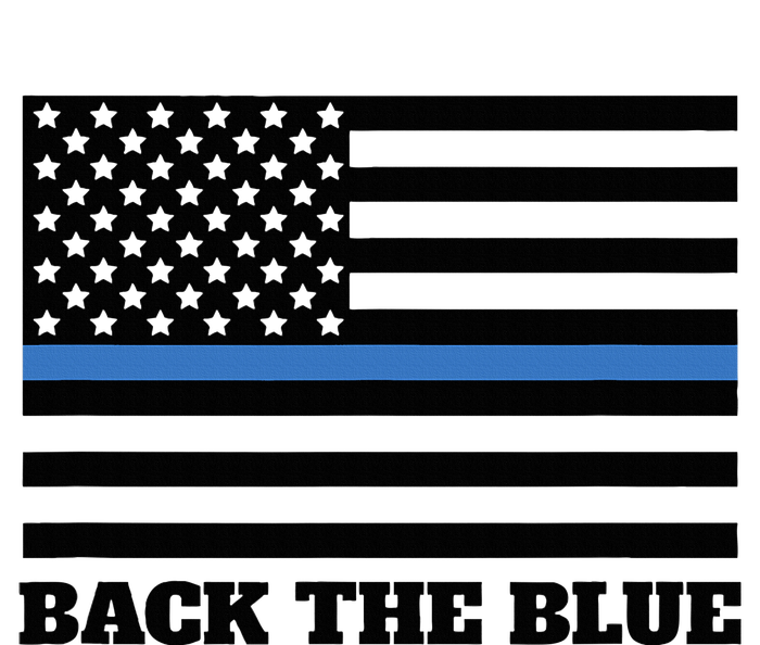 Back The Blue Police Support Thin Blue Line Canvas