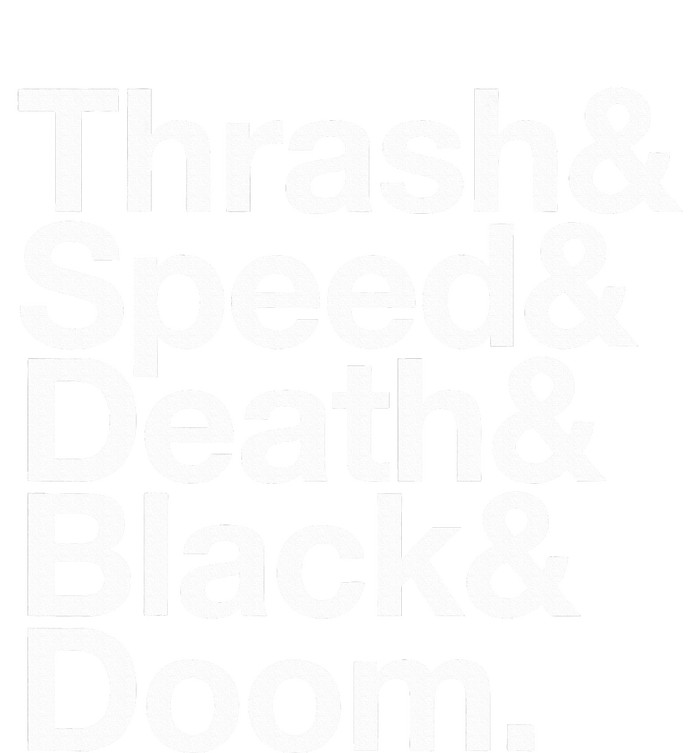 Heavy Metal Music Fan List Thrash Speed Doom Death Black T-Shirt