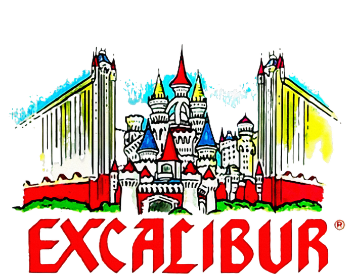 Excalibur Las Vegas Hotel Casino Retro Vintage Women's Perfect Tri Tunic Long Sleeve Shirt