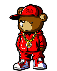 Cute Hip Hop Teddy Bear T-Shirt