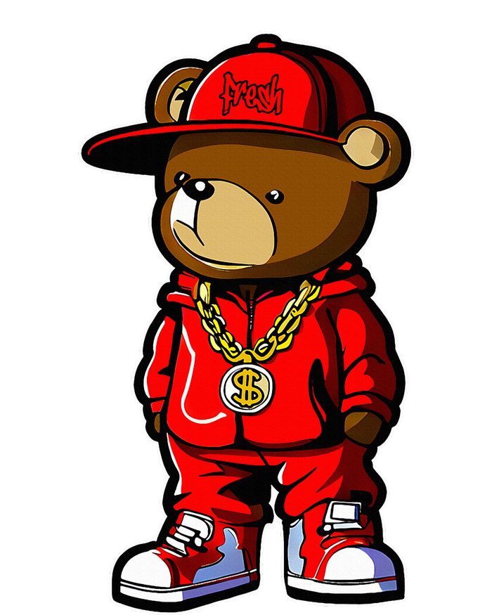 Cute Hip Hop Teddy Bear T-Shirt