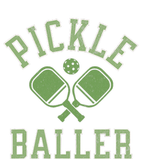 Pickle Baller Distressed Retro Athletic Pickleball Performance Fleece Hoodie