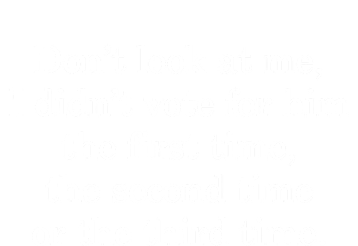 Dont Look At Me I DidnT Vote For Him First Time Second Time T-Shirt