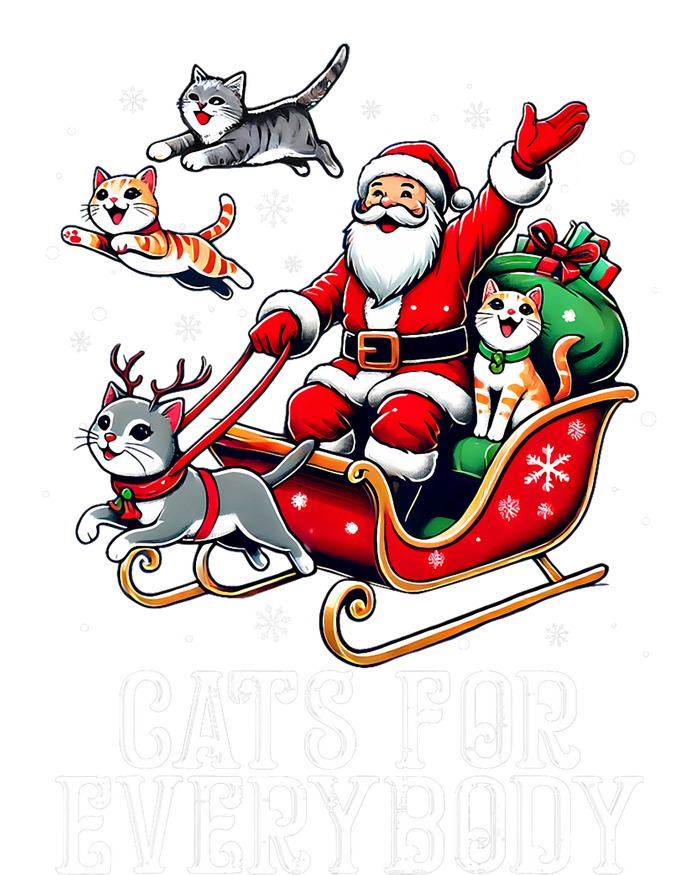 Cats For Everybody Christmas Cat Funny Xmas Santa Tank Top