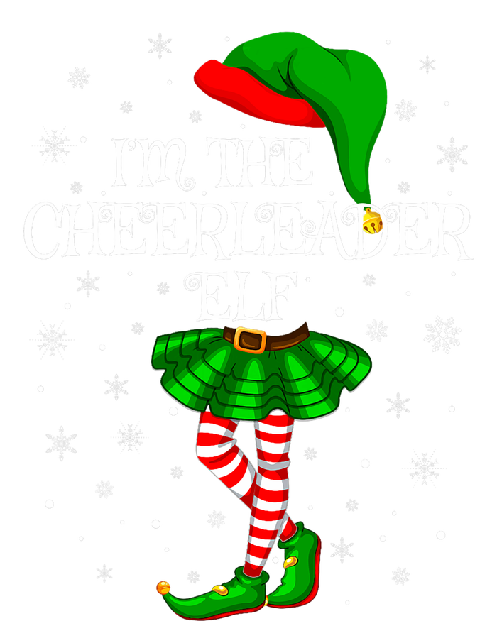 Cheerleader Elf Christmas Matching Family Elf Tie-Dye Long Sleeve Shirt