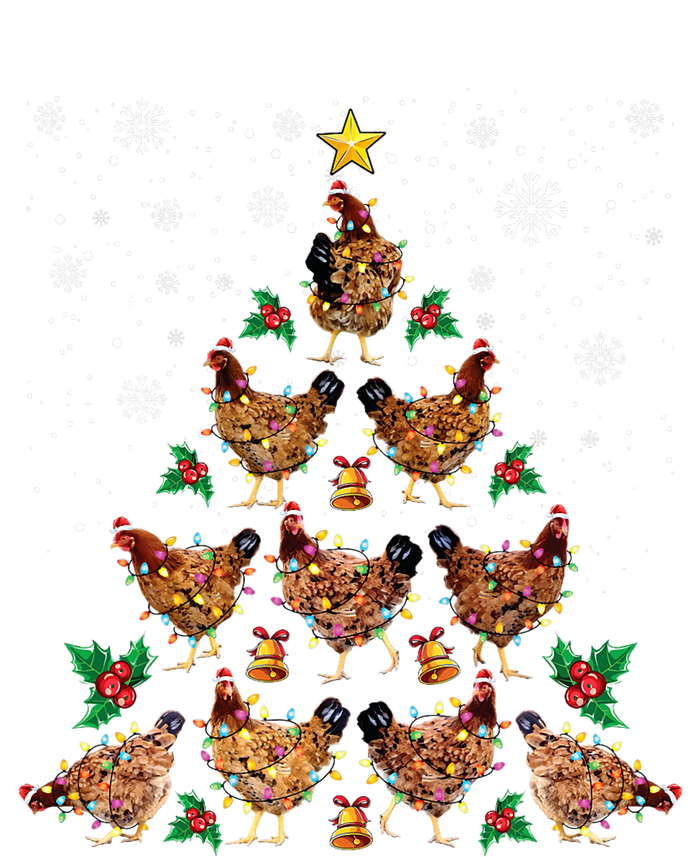 Chicken Christmas Tree Xmas Merry Chickmas Santa Chicken T-Shirt