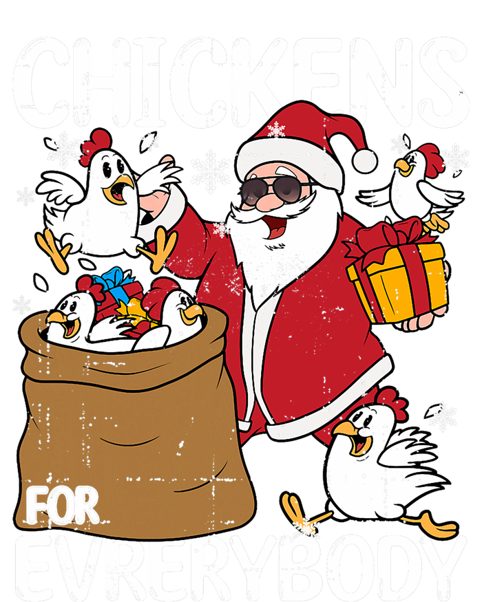 Chickens For Everybody Christmas Chicken Funny Poster