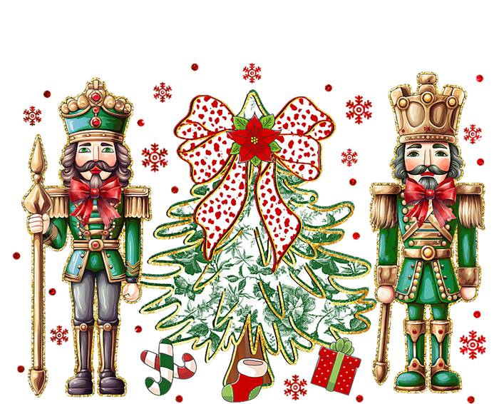 Chinoiserie Christmas Nutcracker Christmas Tree Coquette Bow Toddler Hoodie