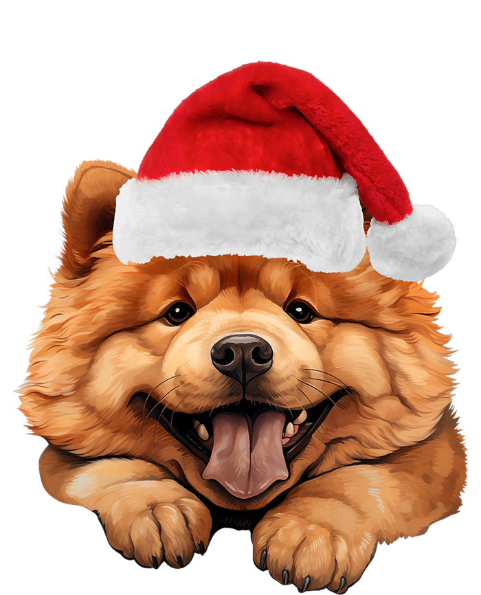 Chow Chow Dog Santa Claus Hat Christmas Holidays Softstyle Adult Sport Polo