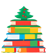 Christmas Books Tree Teacher Student Xmas Holiday Pajamas Performance Sprint T-Shirt