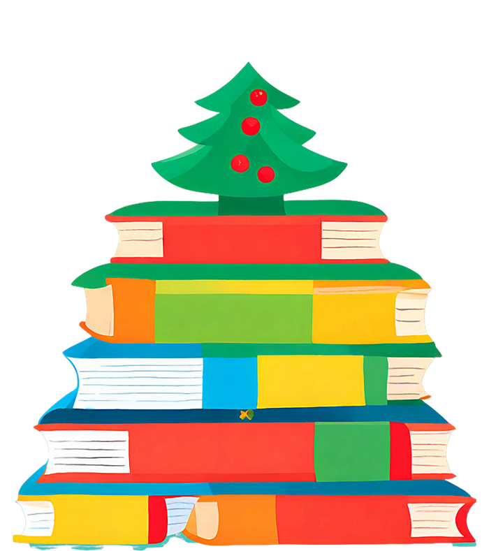 Christmas Books Tree Teacher Student Xmas Holiday Pajamas Performance Sprint T-Shirt