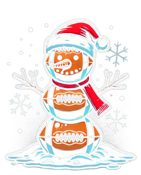 Christmas Football Snowman Holiday Sports Design Hooded Wearable Blanket