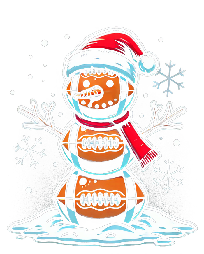 Christmas Football Snowman Holiday Sports Design Hooded Wearable Blanket