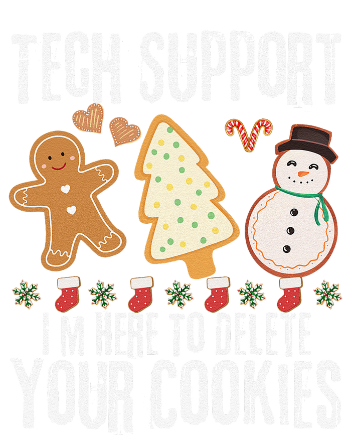 Christmas Tech Support Here To Delete Cookies Xmas Long Sleeve Shirt