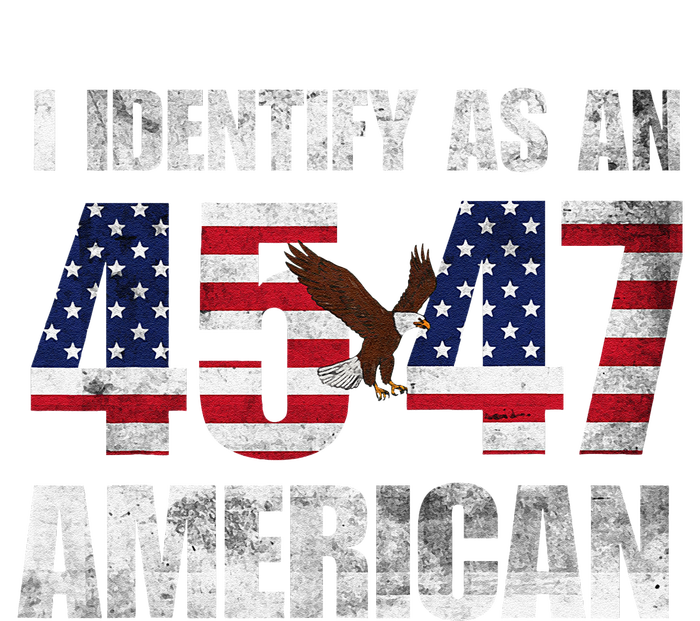 45 47 I Identify As An American 45 47 Trump Usa Flag Softstyle Adult Sport Polo