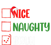 Christmas Nice Naughty Bruh Funny Xmas List Impact Tech Backpack