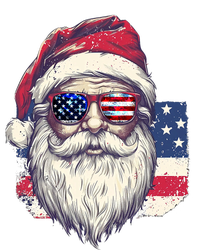 Christmas Santa Claus Patriotic Usa Sunglasses In July Toddler Zip Fleece Hoodie