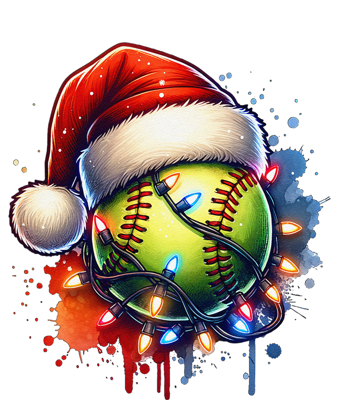 Christmas Softball Holiday Softball Player Xmas T-Shirt