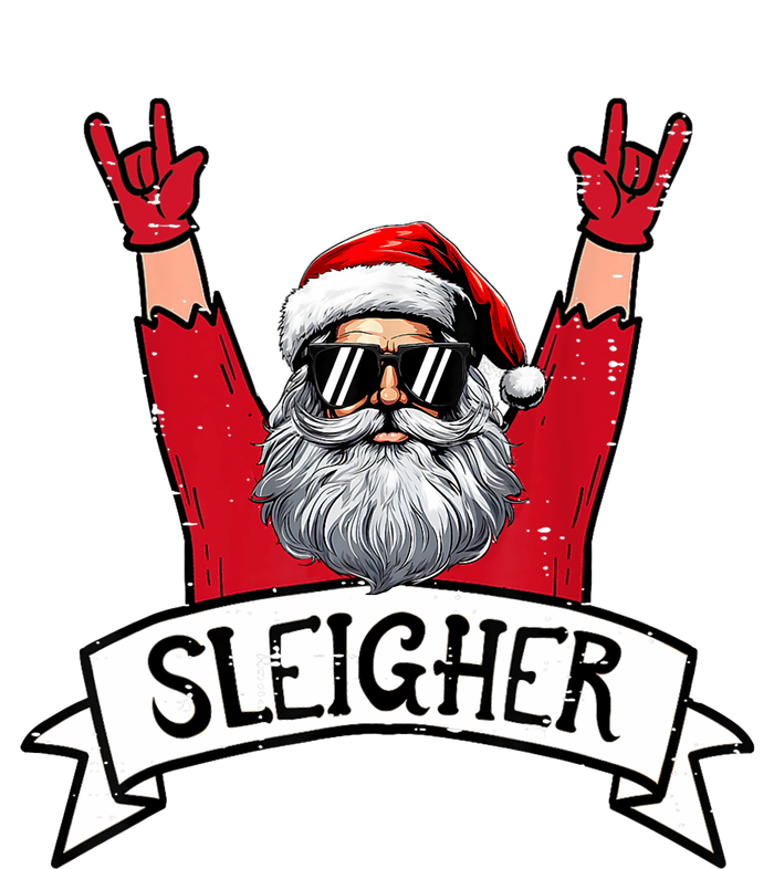 Christmas Sleigher Santa Rock Xmas Rocker T-Shirt