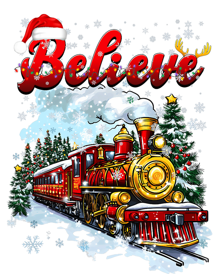 Christmas Train Christmas Believe Xmas Santa T-Shirt