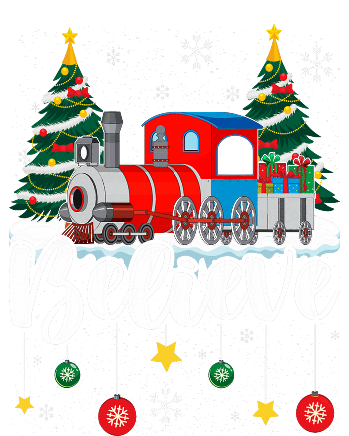 Christmas Train Christmas Believe Xmas Santa T-Shirt