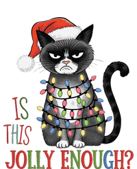 Is This Jolly Enough Xmas Grumpy Christmas Cat T-Shirt