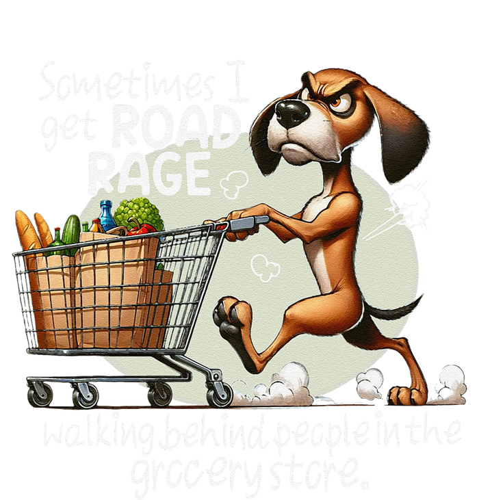 Dog Sometimes I Get Road Rage Walking Behind People Softstyle Adult Sport Polo