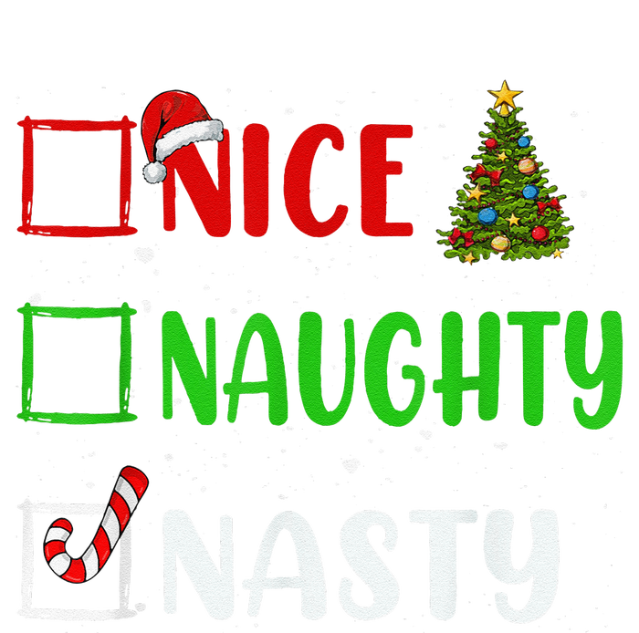 Nice Naughty Nasty Christmas List Holiday Xmas 2024 Mousepad