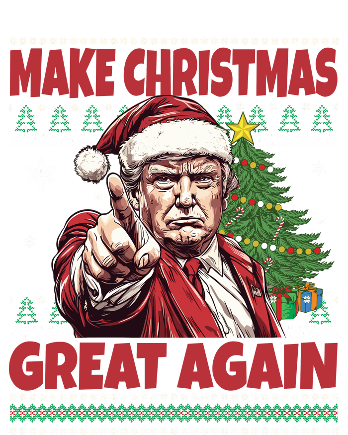 Make Christmas Great Again Xmas Funny Trump Pajamas Ugly Tank Top