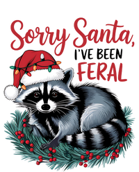 Sorry Santa IVe Been Feral Christmas Holiday Raccoon High Crown Mesh Back Trucker Hat