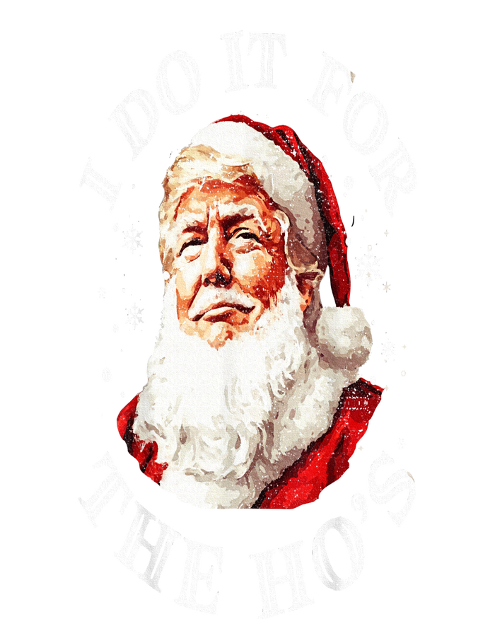 Trump Christmas Santa Claus I Do It For The Hos Cute Xmas Women's Pullover Hoodie